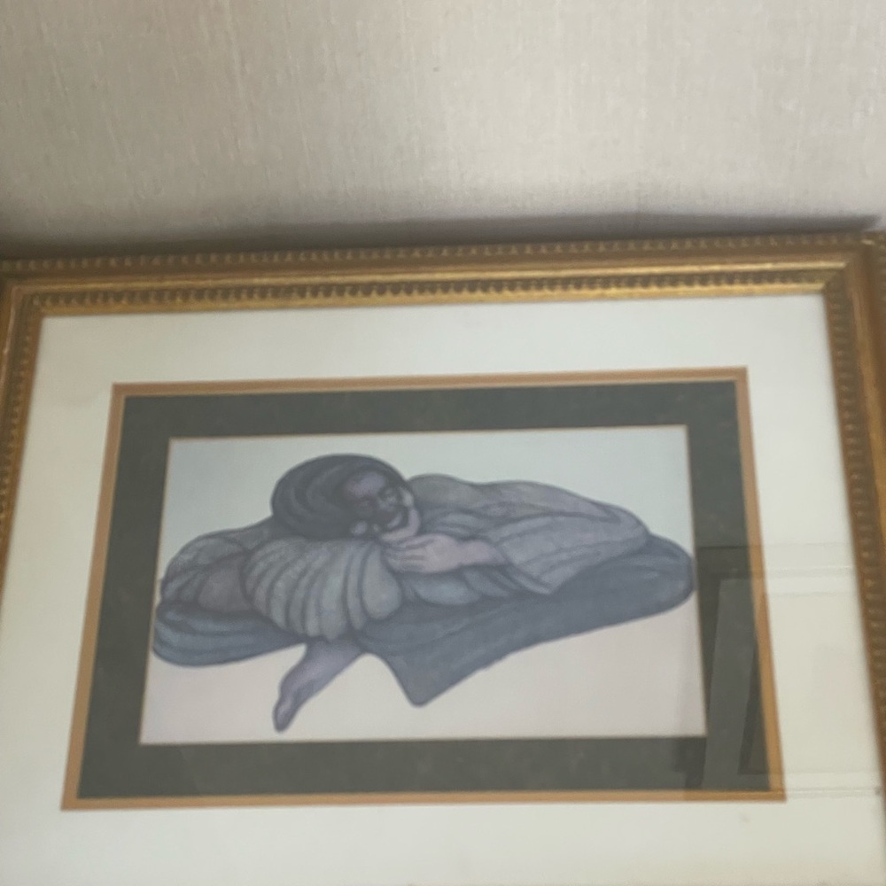 Rare Charles Bibbs Signed Print 1991 Mother and Child